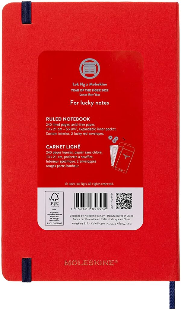 Carnet - Moleskine Limited Edition - Ruled, Large, Hard Cover - Year of the Tiger - Red | Moleskine - imagine 7