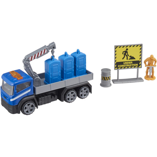 1417072 albastru camion cu accesorii de constructie teamsterz albastru