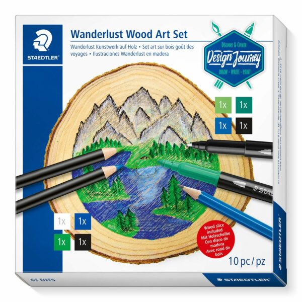Set desen - Wanderlust Wood Art Set | Staedtler