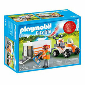 Playmobil City Life, Rescue - Medic cu ATV si remorca