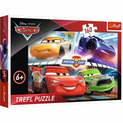 15356 puzzle 160 piese trefl castigand cursa disney cars 3 1