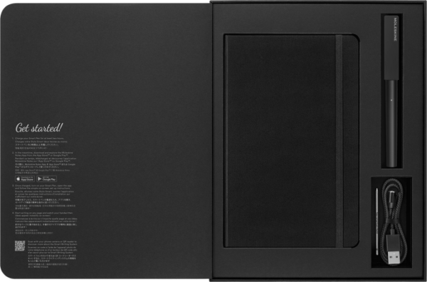 Set carnet si pix - Moleskine Smart Writing - Black | Moleskine