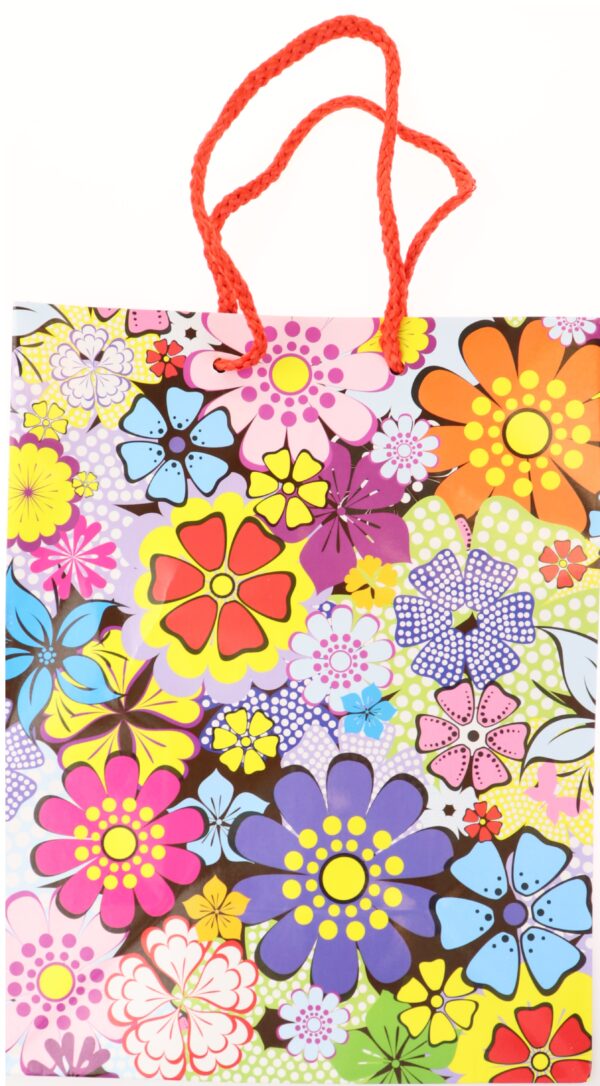 Punga cadou - Flori colorate - Medie | Sav Com