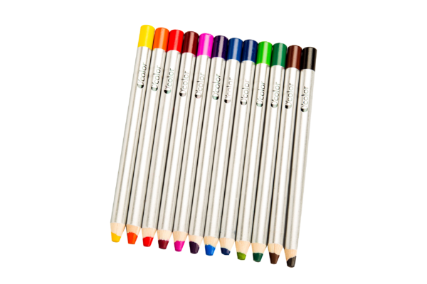 Set 12 creioane colorate cu varf gros de 8 mm pentru incepatori