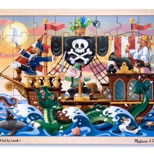 Melissa & Doug - Puzzle Lemn Aventura Piratilor