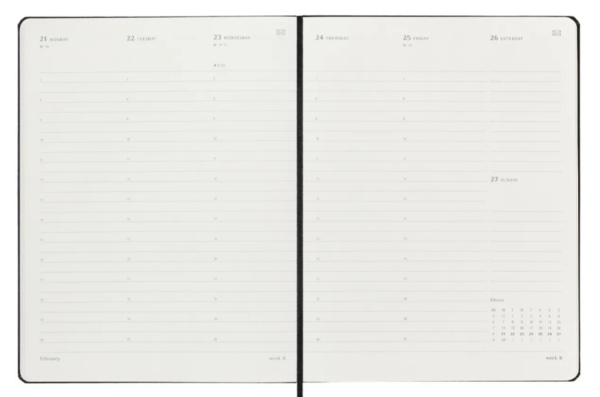 Agenda 2023 - Moleskine Smart Pro - 12-Month Weekly - XL, Hard Cover - Black | Moleskine - imagine 2
