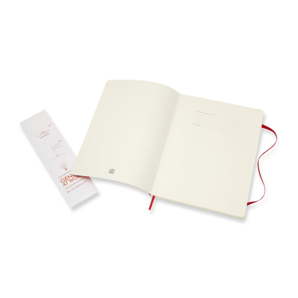 Carnet Moleskine - Scarlet Red Extra Large Plain Notebook Soft | Moleskine - imagine 3