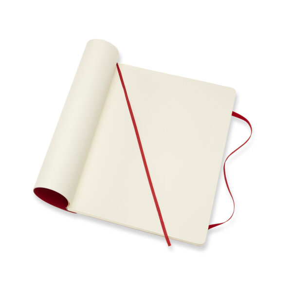 Carnet Moleskine - Scarlet Red Extra Large Plain Notebook Soft | Moleskine - imagine 2