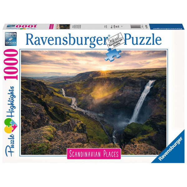 PUZZLE CASCADA HAIFOSS ISLANDA, 1000 PIESE