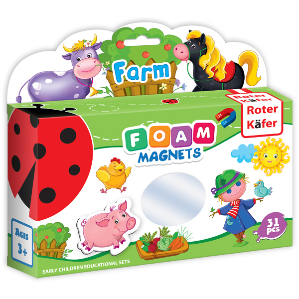 Joc educativ Lumea in Magneti - Animale din Ferma Roter Kafer RK3030-01