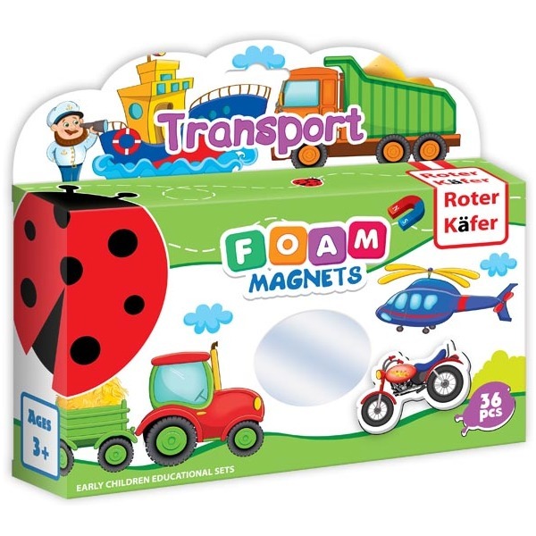 Joc educativ Lumea in Magneti - Mijloace de Transport Roter Kafer RK3030-02