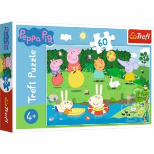 Puzzle 60 piese, Trefl, Distractie in vacanta cu Peppa Pig