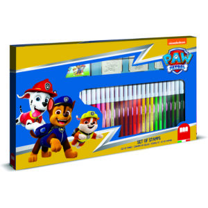 Set pictura 41 piese, 3 stampile, tus, 36 carioci si caiet cu activitati Paw Patrol Multiprint MP57903