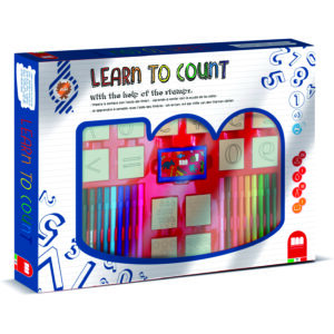 Set educativ cu stampile Numere 46 piese, 26 stampile, tus, 18 carioci si caiet cu activitati Multiprint MP1940