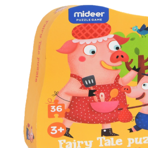 Puzzle poveste a Cei trei purcelusi, 36 piese Mideer MD3060