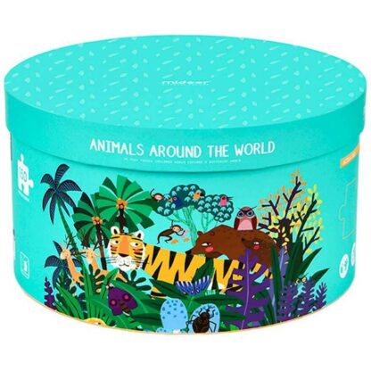 17629 5191899 1 Puzzle rotund Animale 150 piese Mideer MD3099 B39017629