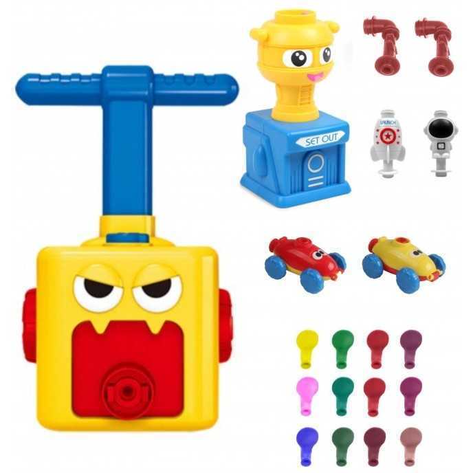 Jucarie interactiva Lansator de masini si rachete cu balon, Monster Cosmolino MP03460