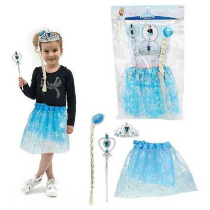 17842 5205120 4 Costum Ice Princess cu Fustita Diadema si Bagheta magica. Toi Toys TT12456 B39017842