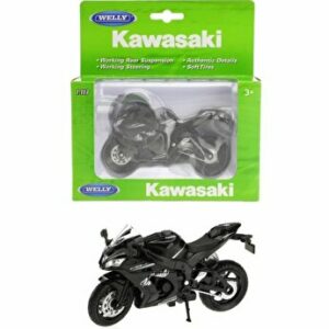 Motocicleta metalica Welly - Kawasaki 2017 Zx-10RR, scara 1 la 18