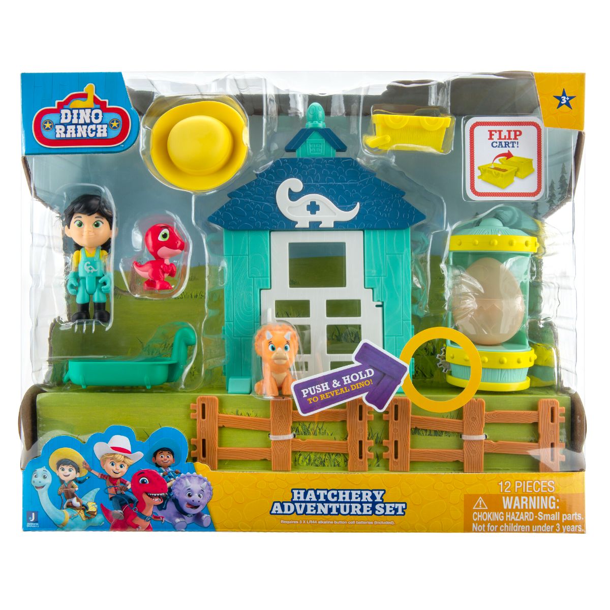 Set figurina cu accesorii, Dino Ranch, Medium Environmental, Hatchery