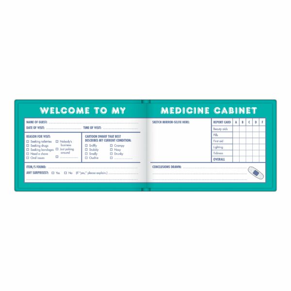 Knock Knock - Medicine Cabinet Mini Guest Book | Knock Knock - imagine 3