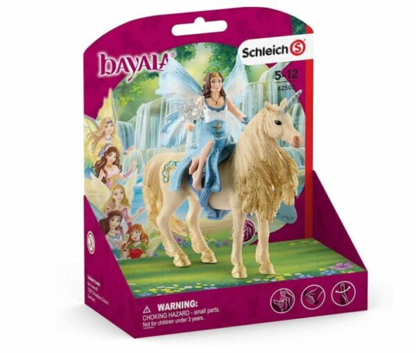 SCHLEICH Eyelas calarind pe unicornul auriu