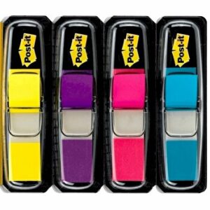 Index Post-it Mini, 11.9 x 43.2 mm, 4 culori/set