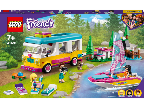 LEGO Friends - Furgoneta de camping si barca cu panze 41681, 487 piese