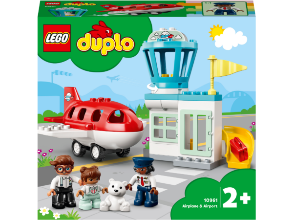 LEGO DUPLO Town Avion si aeroport