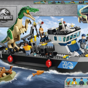 LEGO Jurassic World Evadarea cu barca a dinozaurului Baryony