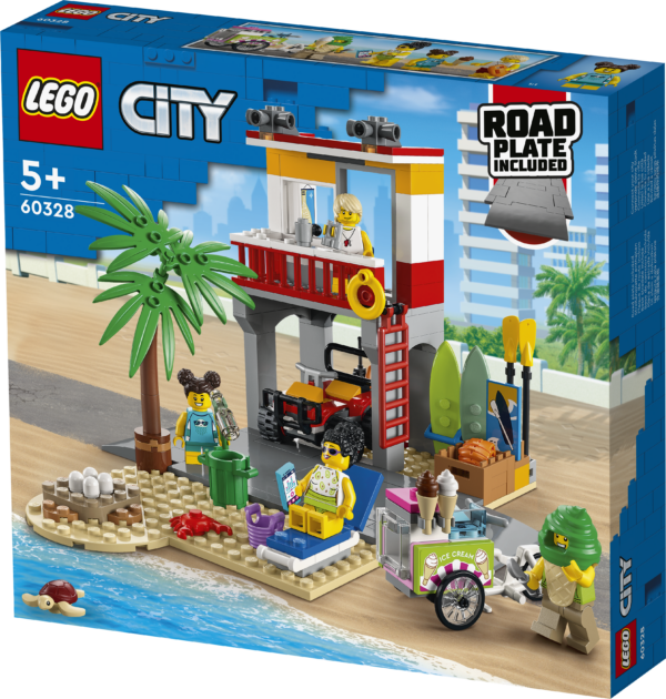 LEGO City - Post de salvamar pe plaja 60328, 211 piese