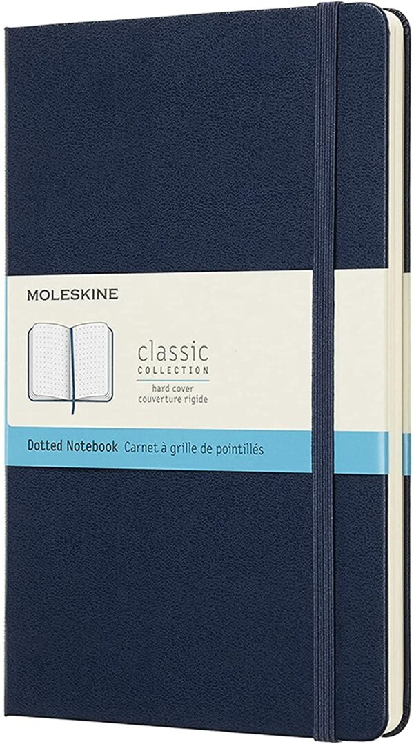 Carnet - Moleskine Classic - Dotted, Large, Hard Cover - Sapphire Blue | Moleskine