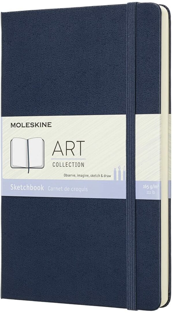 Carnet - Sketchbook - Large, Hard Cover - Sapphire Blue | Moleskine