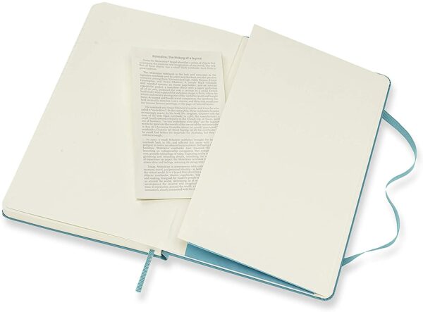 Carnet - Moleskine Classic - Hard Cover, Large, Ruled - Reef Blue | Moleskine - imagine 4