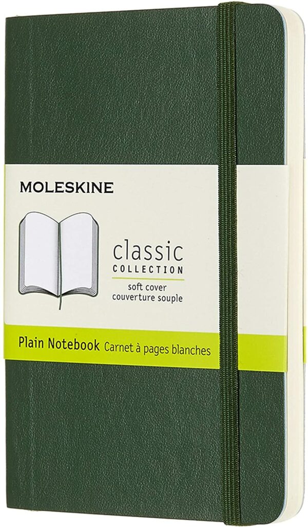 Carnet Moleskine - Classic Plain Pocket Notebook Soft - Myrtle Green | Moleskine