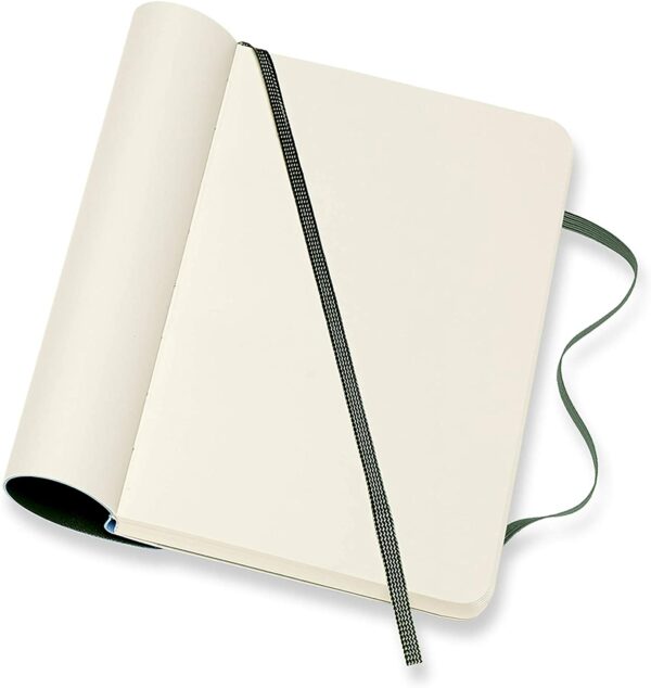 Carnet Moleskine - Classic Plain Pocket Notebook Soft - Myrtle Green | Moleskine - imagine 2