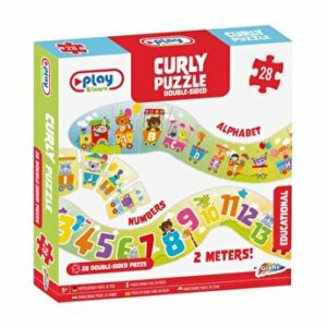 Puzzle curbat Alfabetul & Numerele, 28 piese