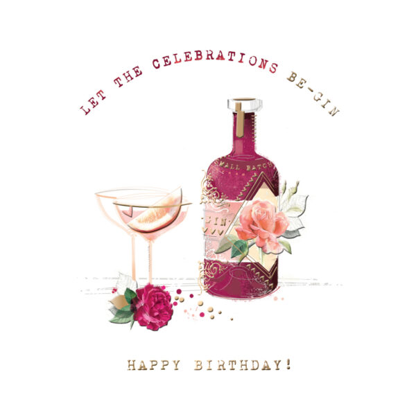 Felicitare - Let the Celebrations Be-Gin | Ling Design