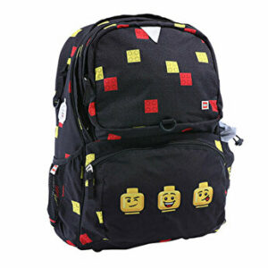 Ghiozdan scoala Freshman LEGO Core Line - design Faces Balck