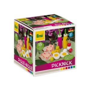 Set 18 alimente din lemn Picnic, 3 ani+, Erzi