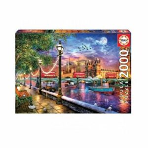 Puzzle London at sunset, Dominic Davidson, 2000 piese