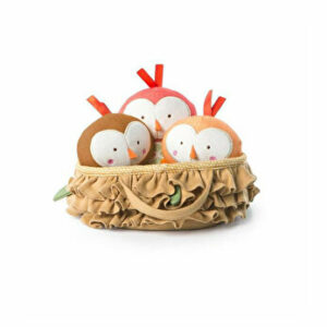 Bright Starts - Set 3 jucarioare de plus Baby Bird Put & Take