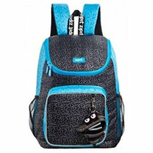 Rucsac Zipit Wildlings Premium, buzunare laterale - negru + portofel monezi cadou