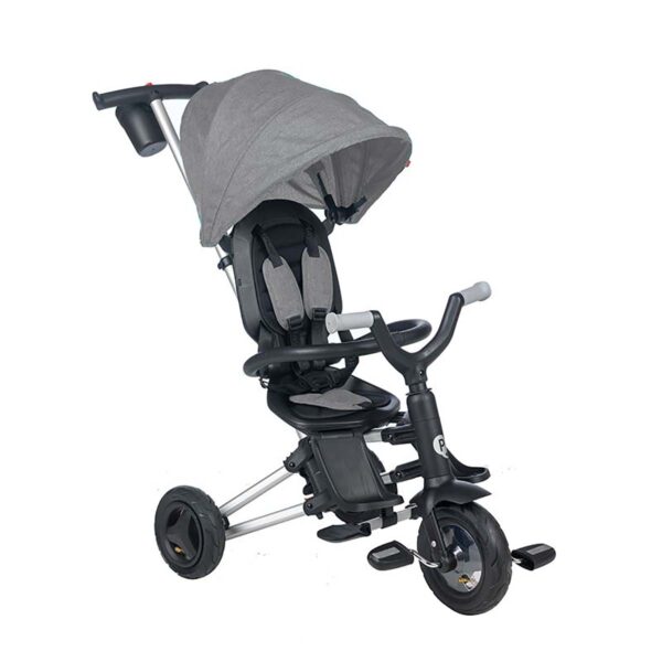 Tricicleta ultrapliabila Qplay Nova Rubber, Gri