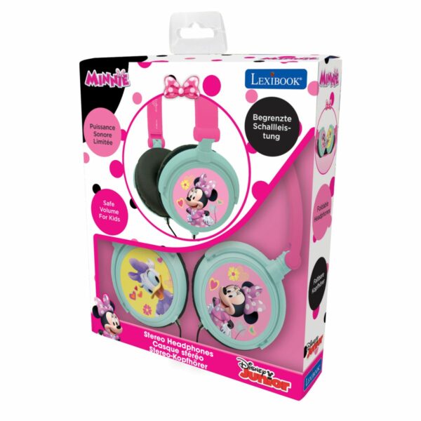 Casti pliabile, Lexibook, cu fir, Disney Minnie Mouse