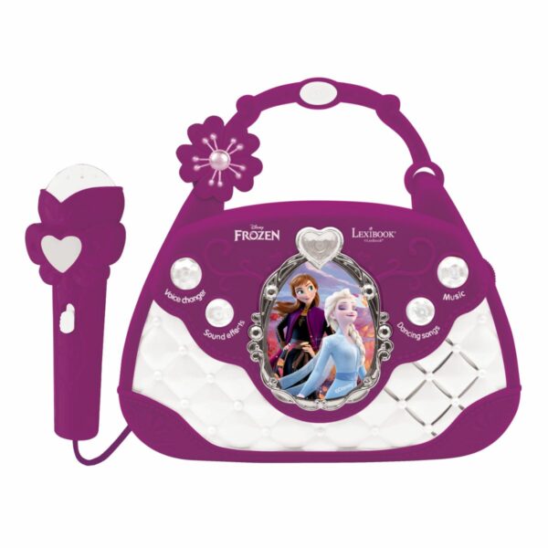 Gentuta Karaoke Lexibook cu microfon, Disney Frozen