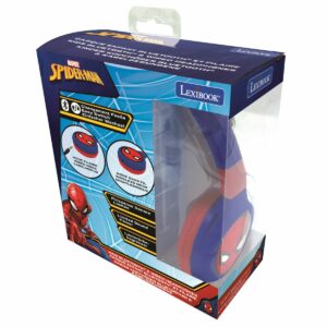 Casti Pliabile Lexibook, 2 In 1, cu fir si bluetooth, Spiderman