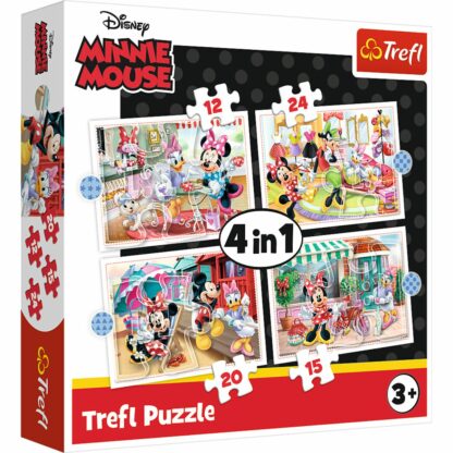 34355 puzzle 4 in 1 trefl minnie si prietenii 1