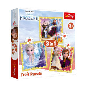 Puzzle Trefl 3 in 1 Disney Frozen 2 (20, 36, 50 piese)