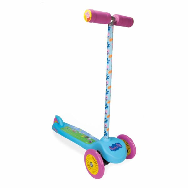 Trotineta cu 3 roti, Peppa Pig, cu ghidon flexibil